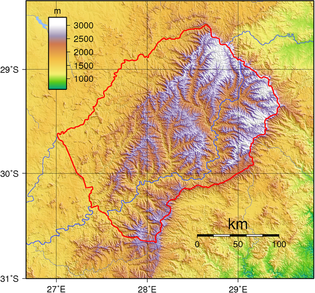 Topografische Übersichtskarte © Sadalmelik (Wikimedia Commons, Public Domain)